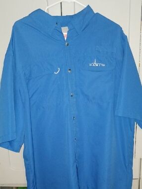 Habit Men's Short-Sleeve Lightweight Blue Shirt-Jacket